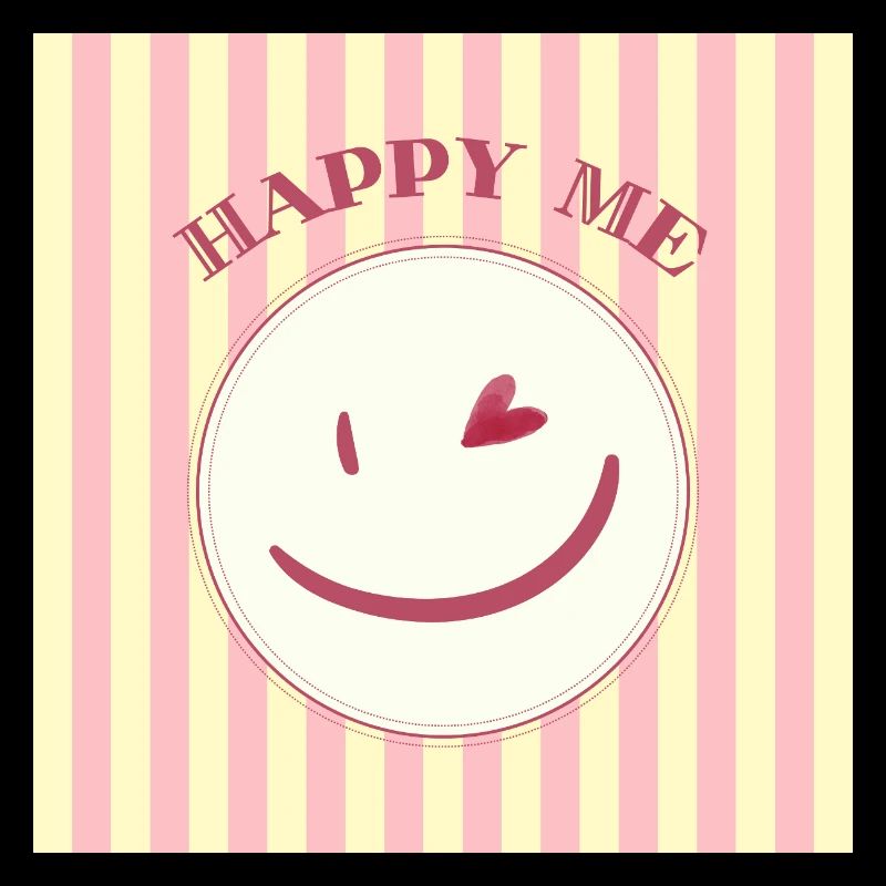 Smile on stripe pattern