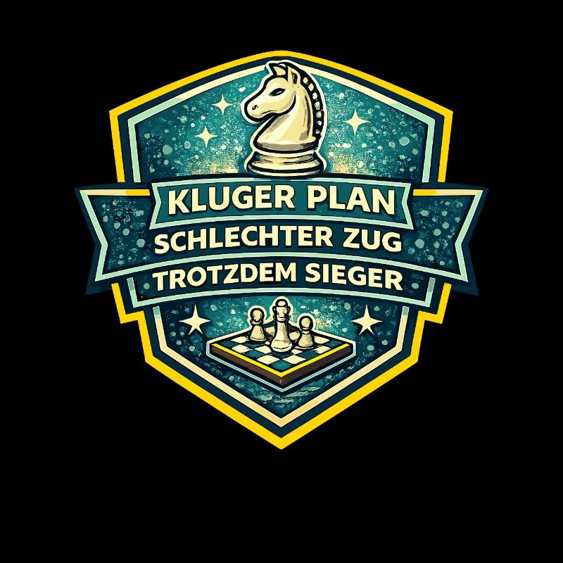 Schachheld Badge: Kluger Plan Sieger