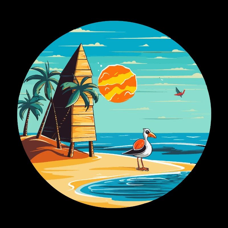 Palmiers de rêve de plage tropicale & soleil