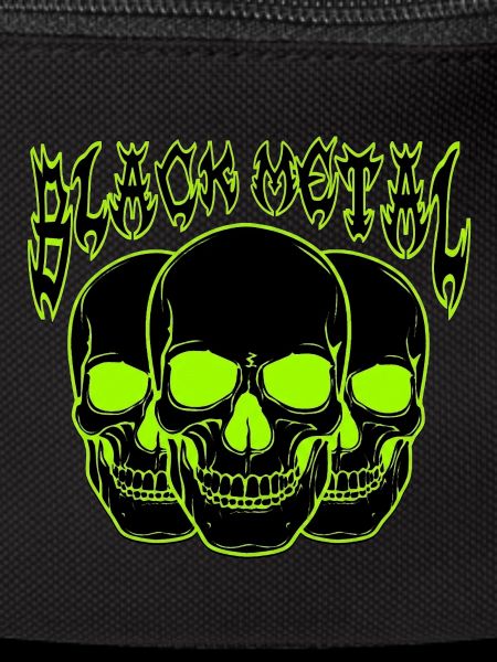 Neon Skull Trio Black Metal