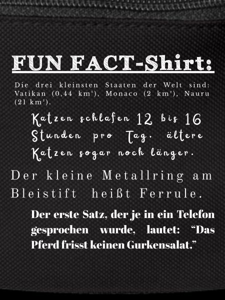 Fun Fact Shirt Geschenkidee lustig 