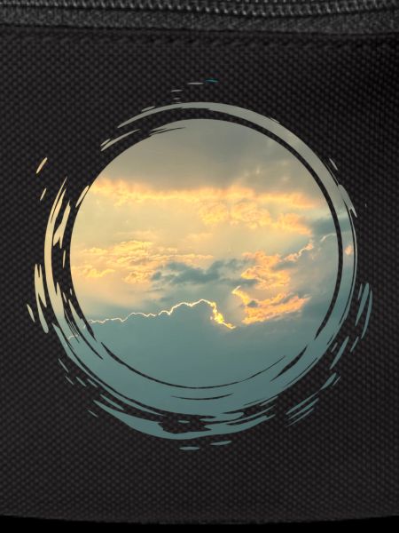 Sunlit Sky Circle Pinseldruck