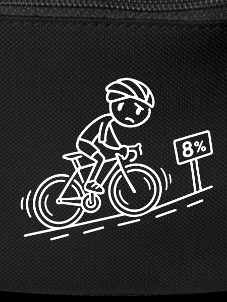 Radfahrer Höhenmeter – Line Art