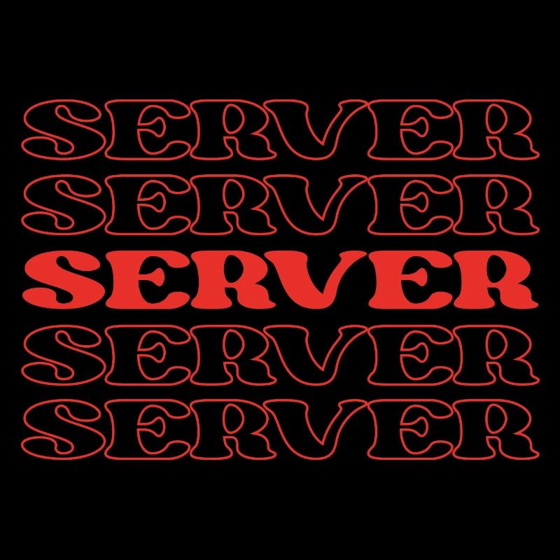 Kellner Kellnerin Kellnerin Food Server Gastronomie