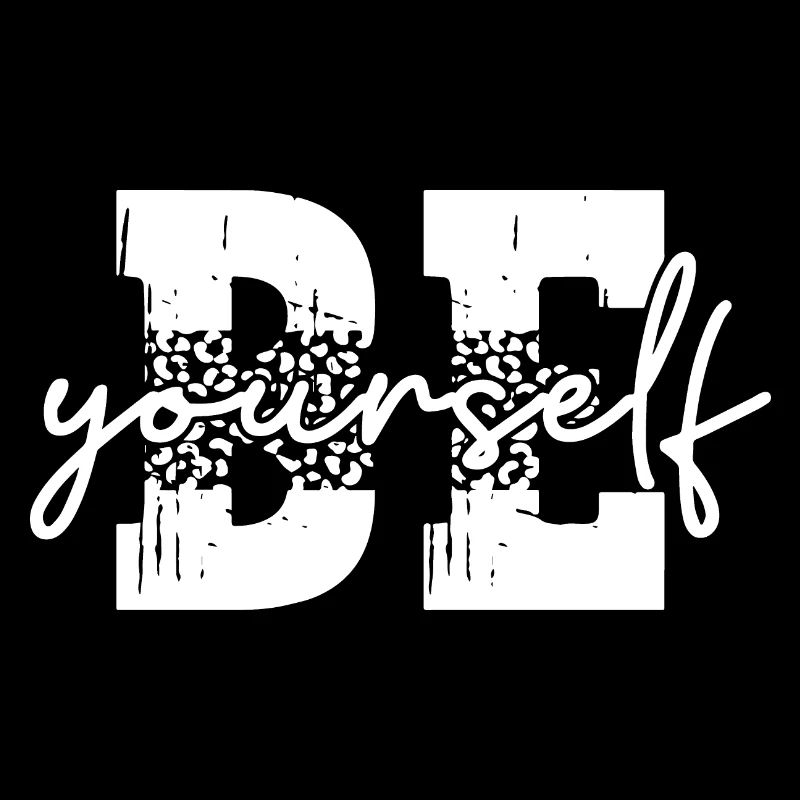 Soyez vous-même Imprimé léopard Style Motivation Vintage
