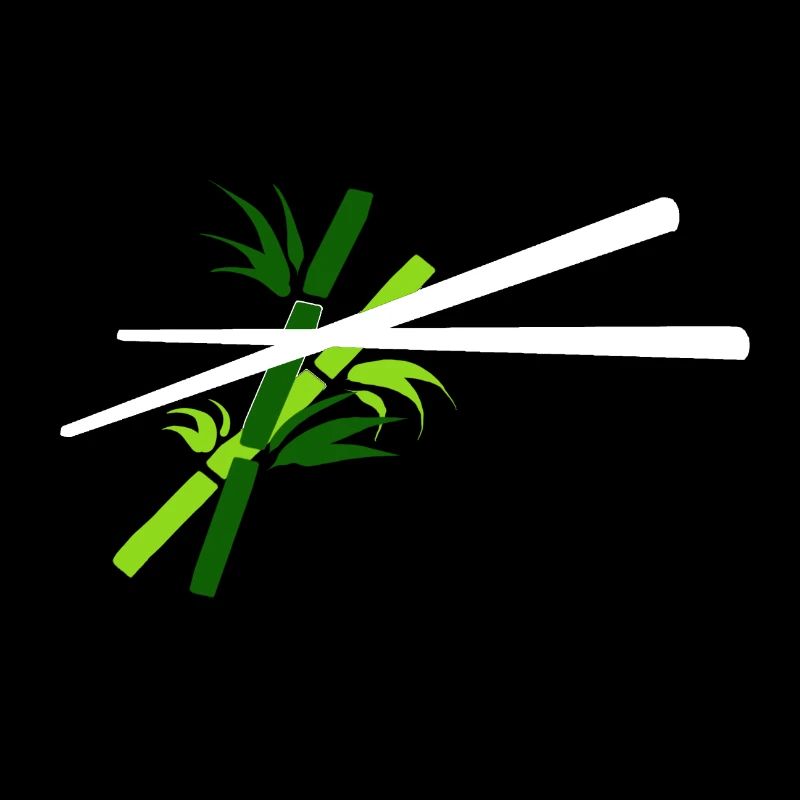 Essstäbchen mit Bambus Hintergrund - chopsticks
