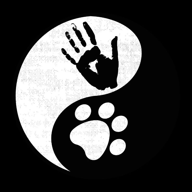 Cadeau d'harmonie empreinte de patte de chien