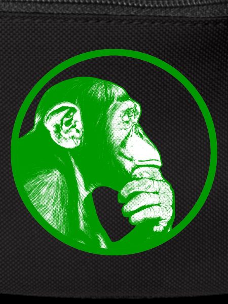 Think after monkey chimpanzee