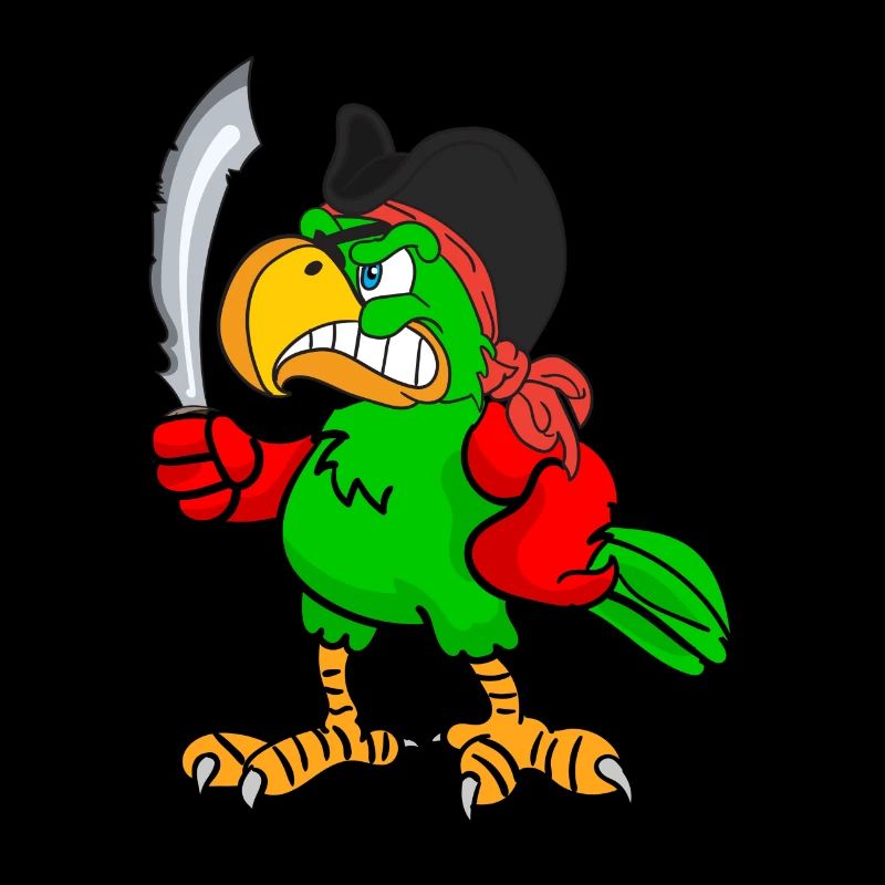 Pirate. Parrot.