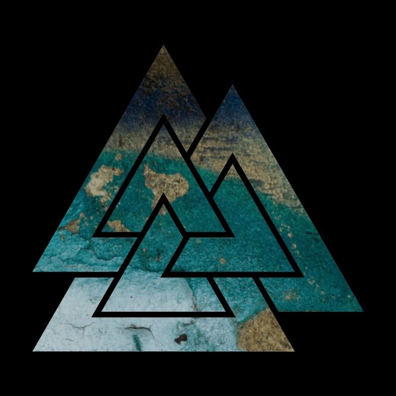 Walknut valknut wotan odin symbol sign triangle
