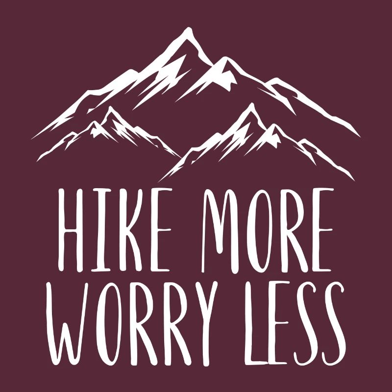 Hike more worry less Skiing Mountains Gift