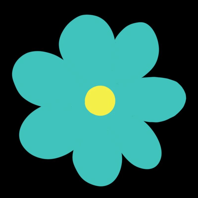 Mintfarbene Blume