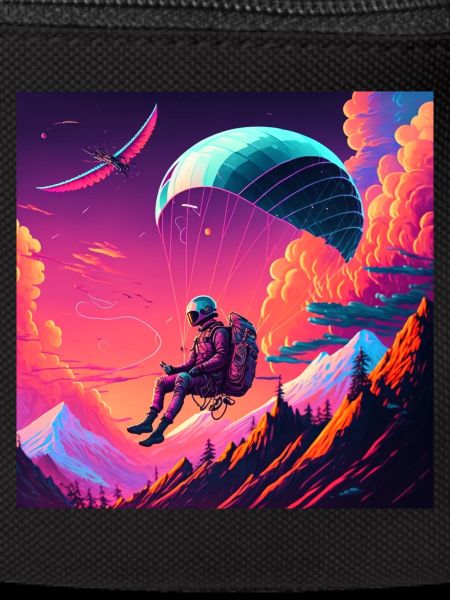 Parapentes en style synthwave