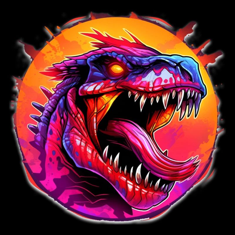 Dino T-Rex Design Comic
