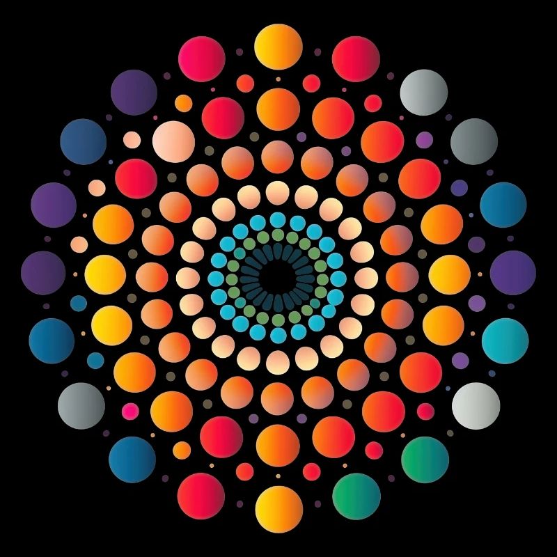 Abstrakte Dot-Geometrie: Einzigartiges Design