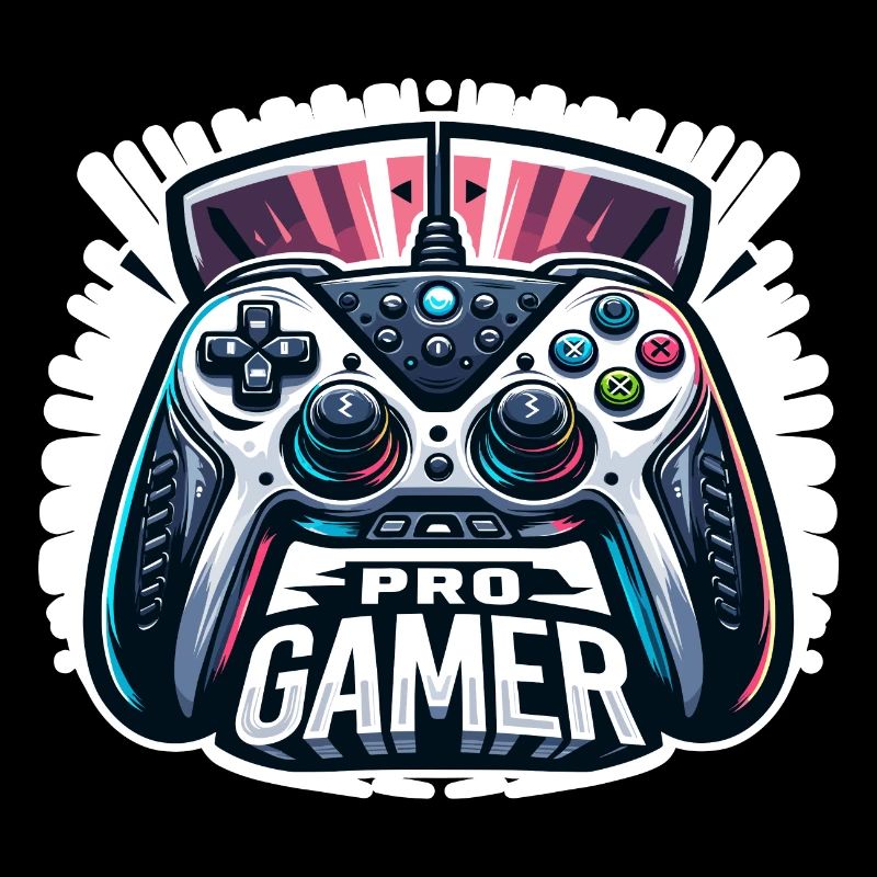 Pro Gamer - Controller Illustration