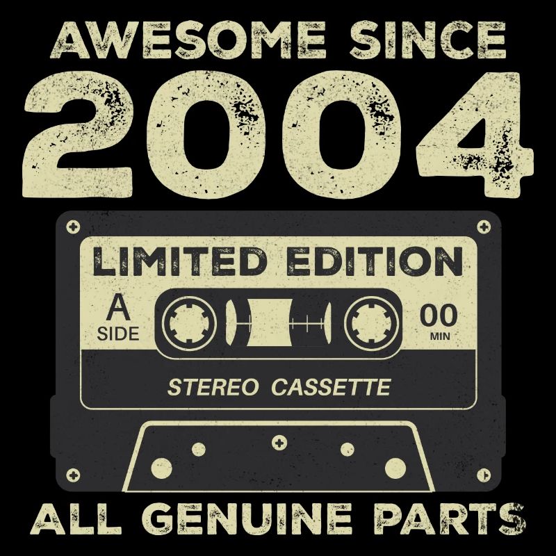 2004 Anniversaire Né(e) 2004 Vintage Retro