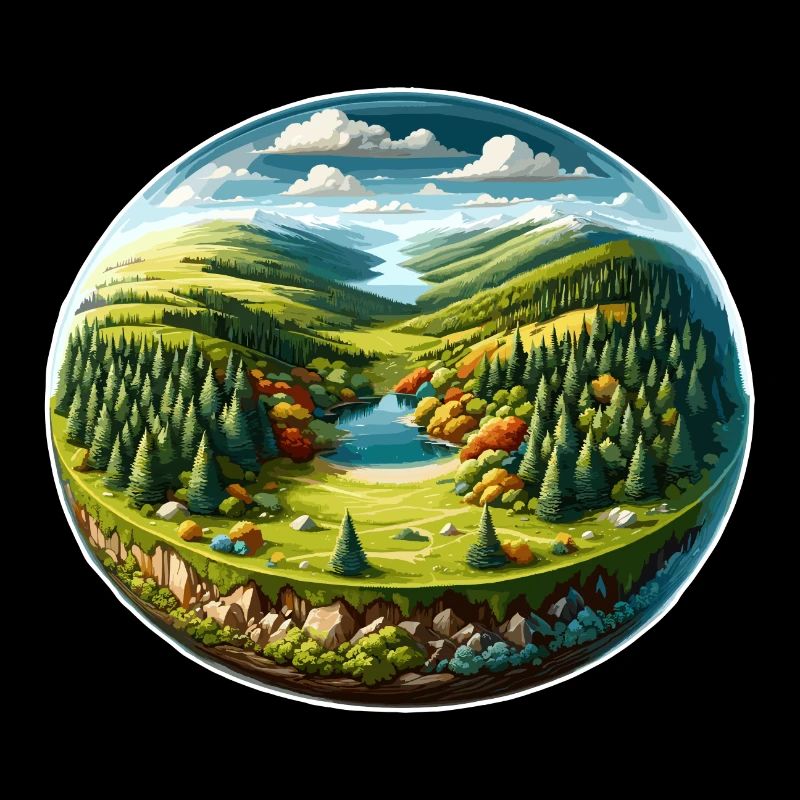Landschaft - Illustration