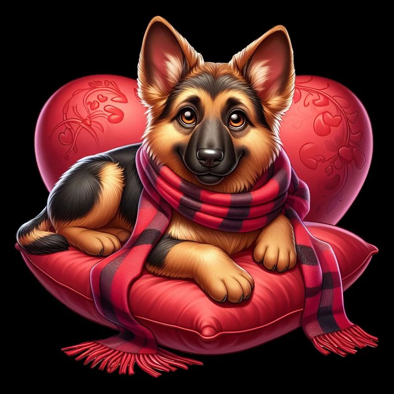 German Shepherd Art