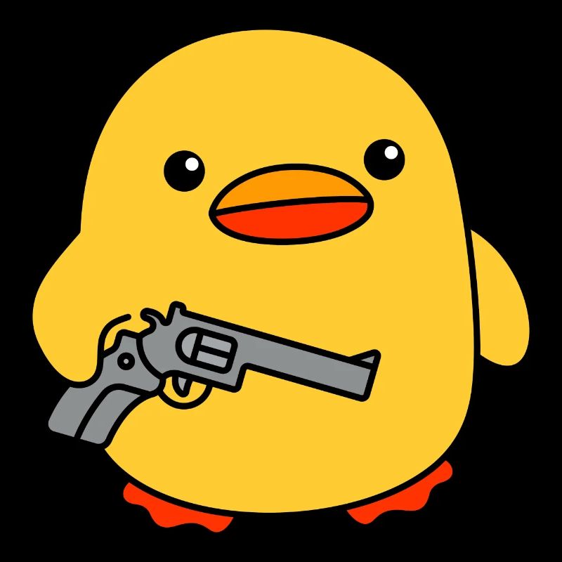 Baby Duck with Gun Ducks Chicks Ducklings