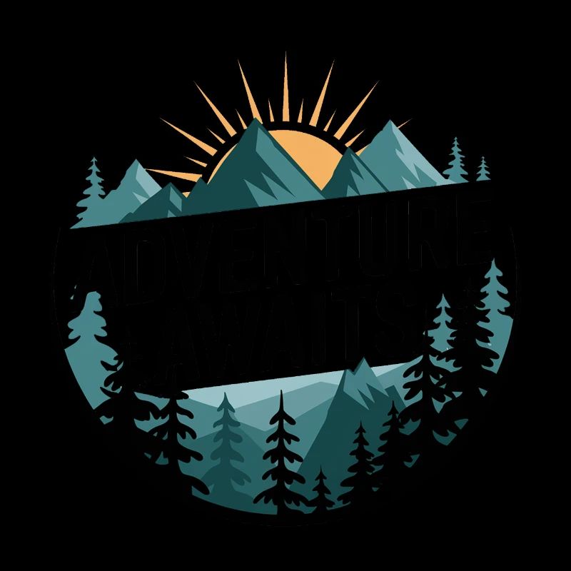 Adventure Awaits – Mountain Panorama