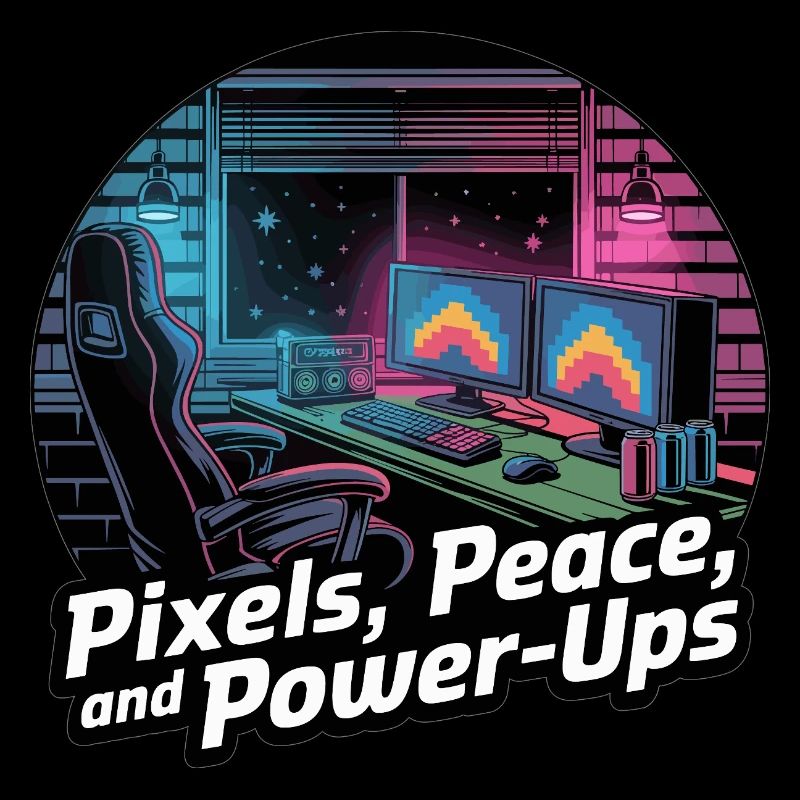 Pixels, Peace & Power-Ups – Gaming-Setup