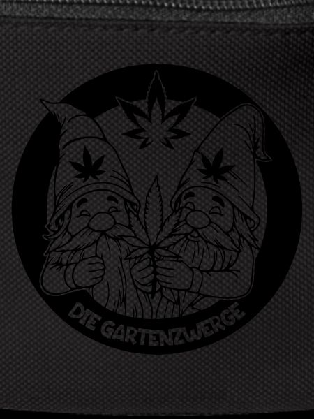 Kiffer Gartenzwerge mit Hanfblatt