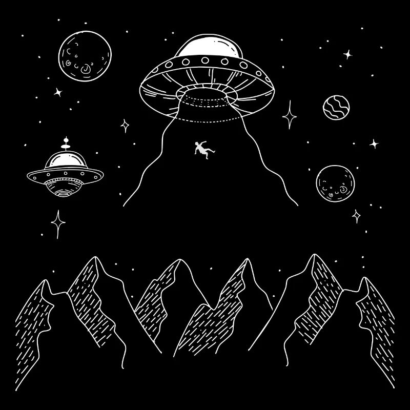 Abduction Alien Graphic