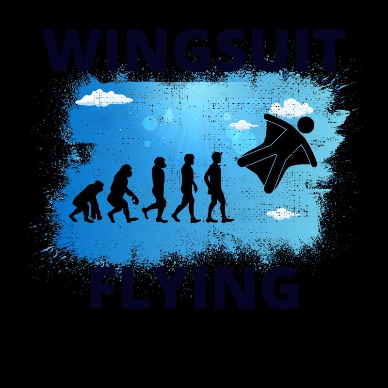 Wingsuit flying Base Jumping Skydiving Evolution