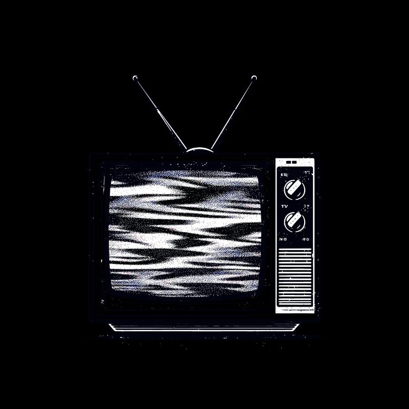 Vintage TV Screen: Nostalgic Connection to 80s