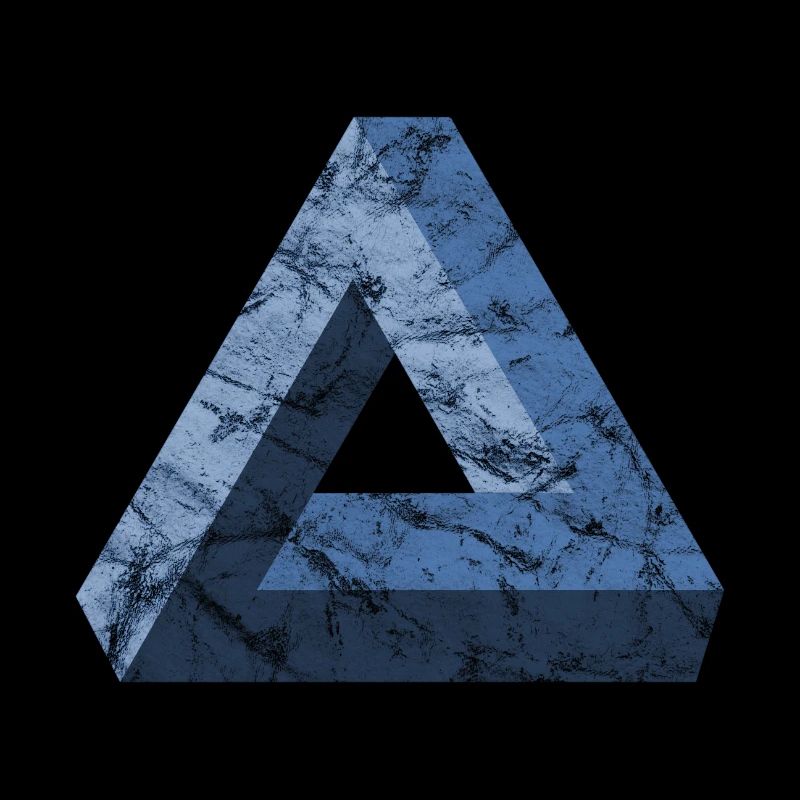 Triangle impossible Tribar Illusion optique Mathe