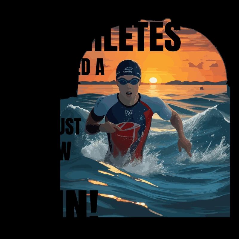 Natation Vélo Course Triathlon Triathlète Athlétisme