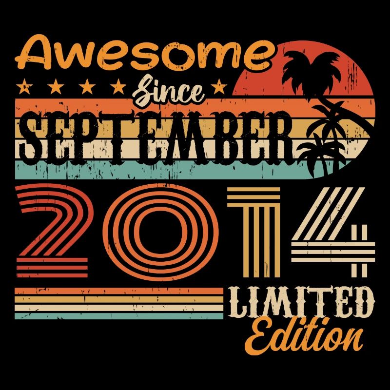 2014 September Vintage Birthday Gift 2014