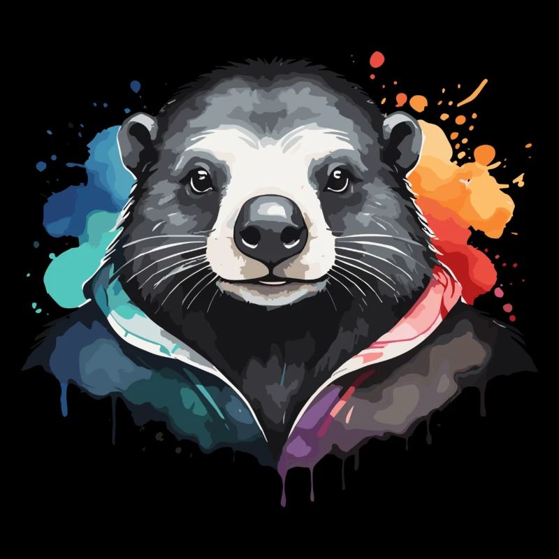 Mole Cool Colorful Cloud Cartoon Watercolor