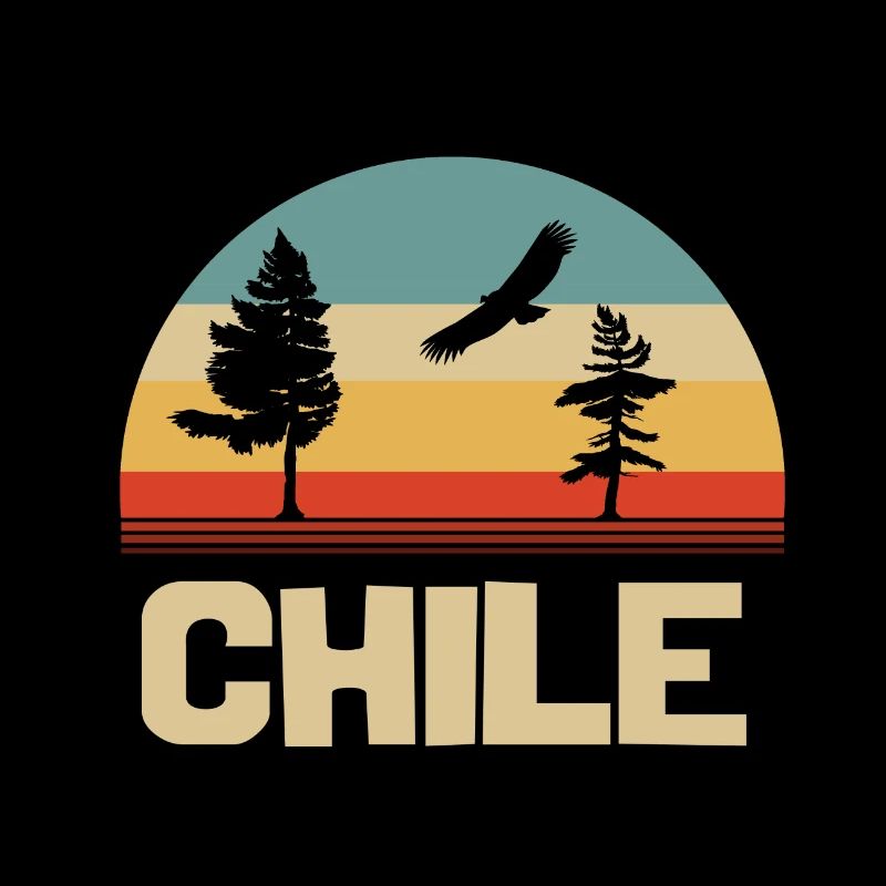 chile nature retro mountain