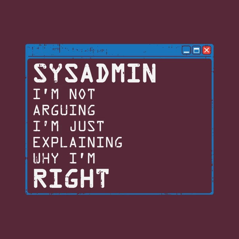 System Admin Administrator computer programmer