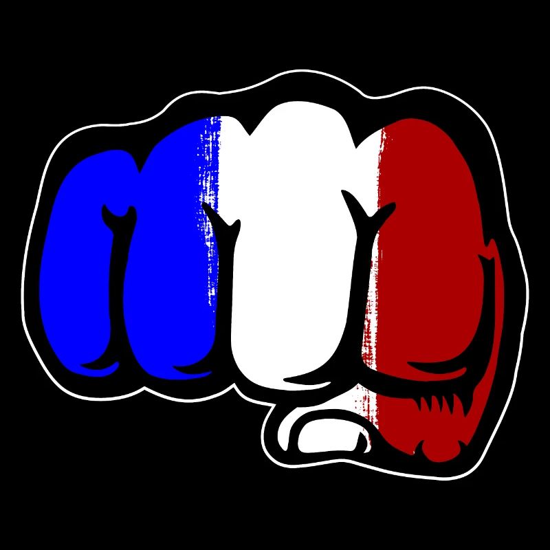 Frankreich Flagge Hand Faust
