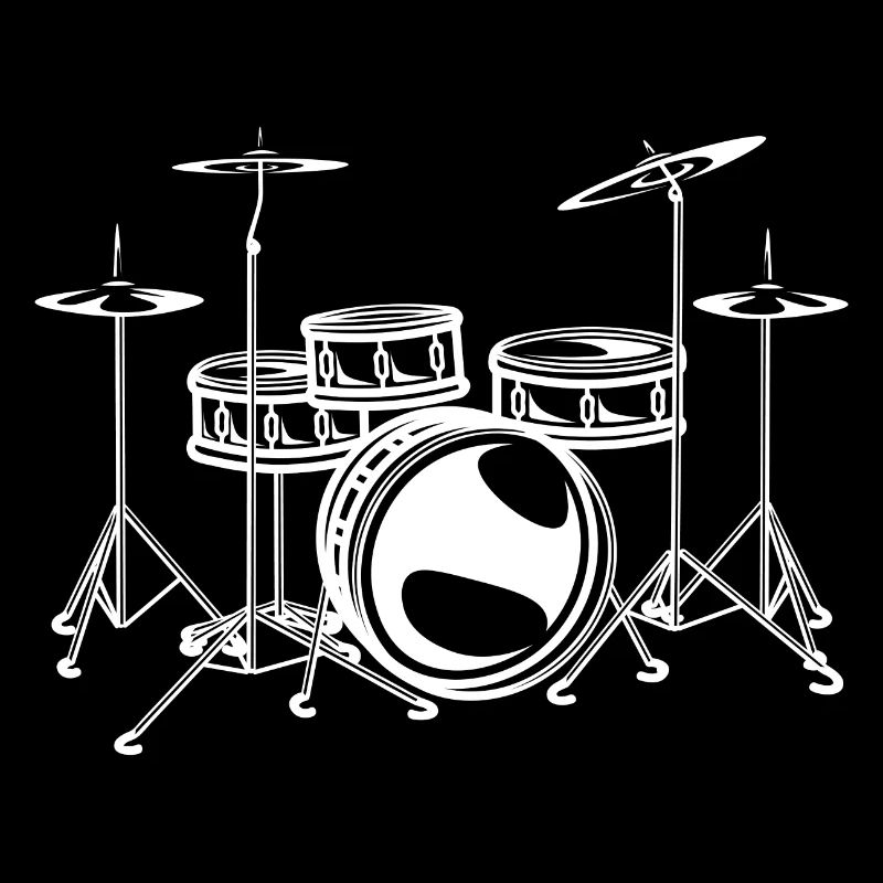 Drum Set Rock Drummer Design
