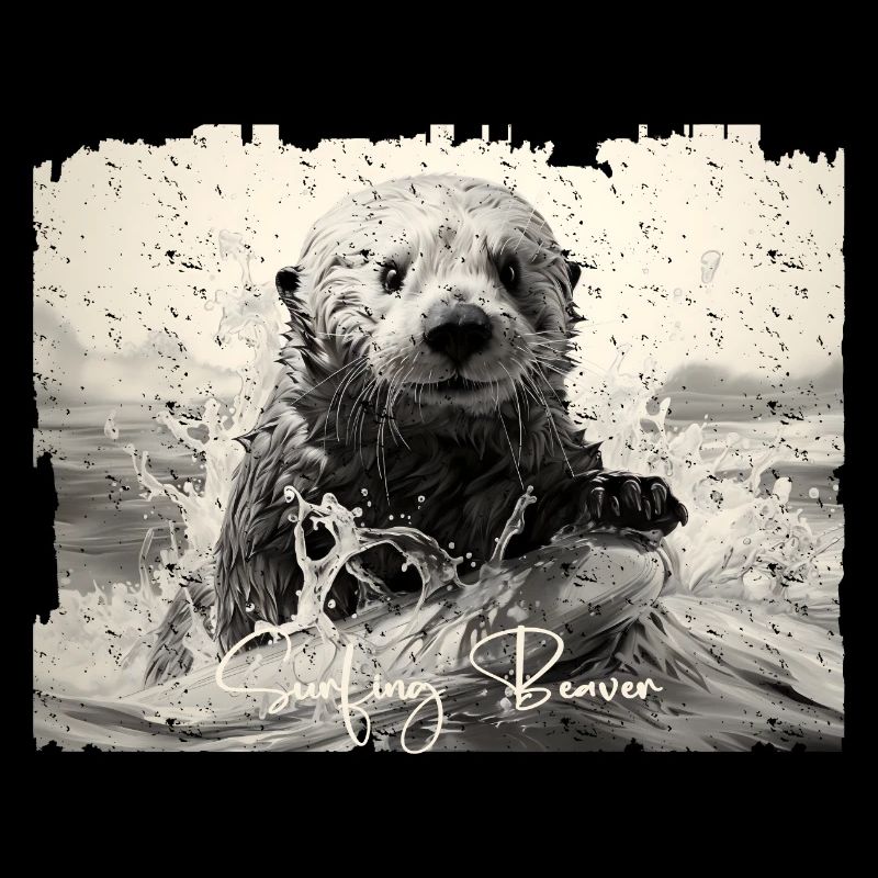 Surfer loutre de mer