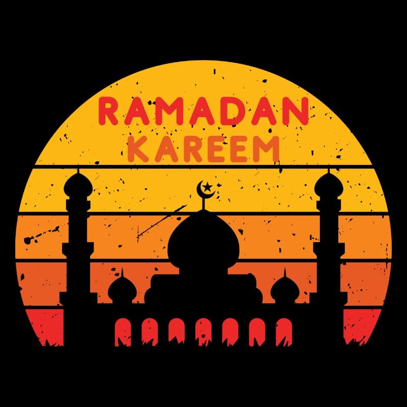 Ramadan Kareem Sunset Colors