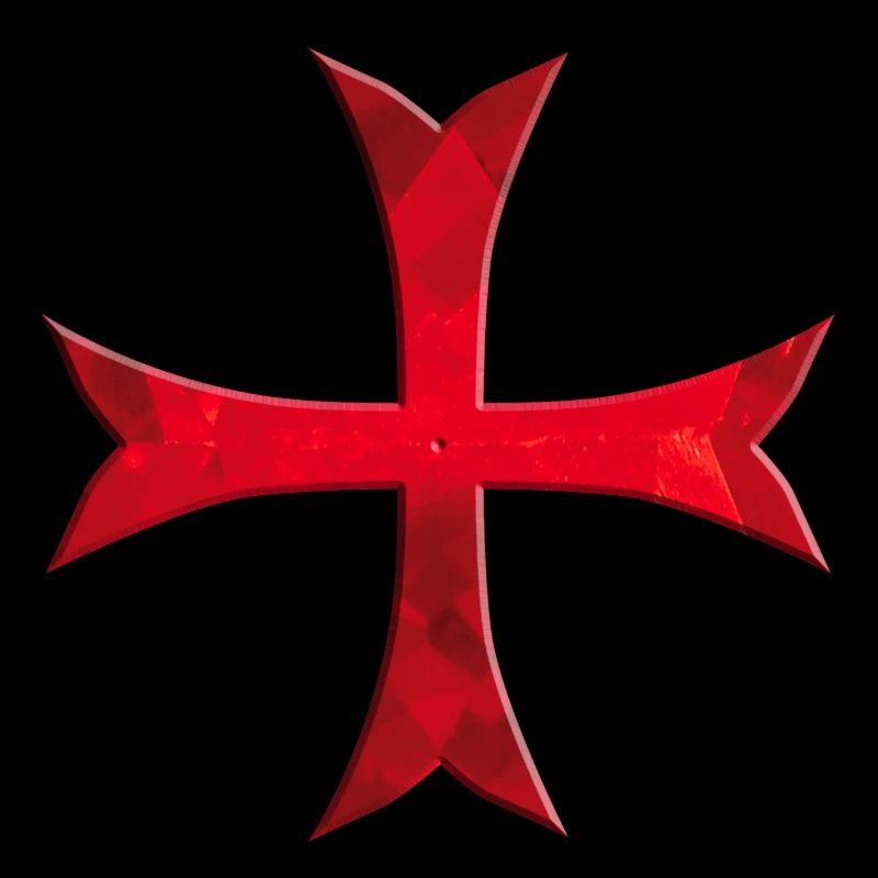 Croix de Templar simplement rouge
