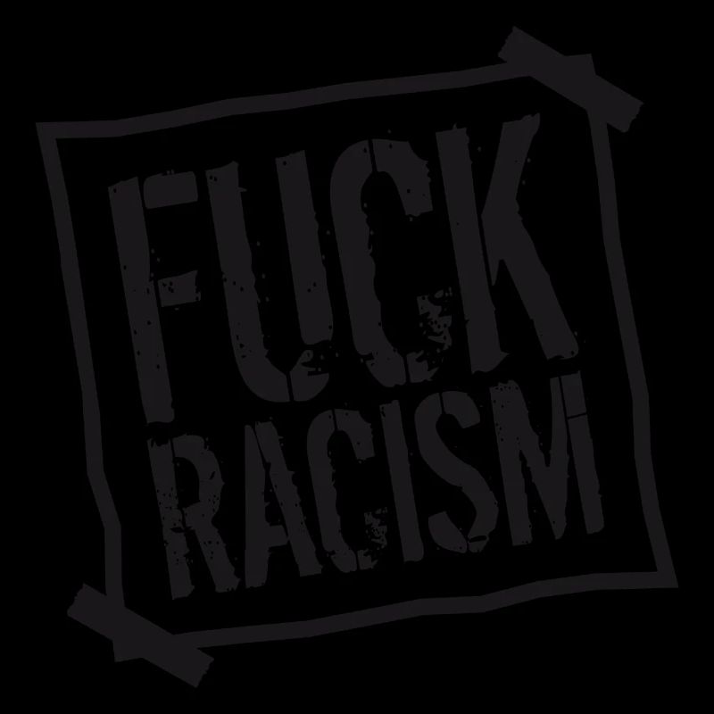 zettel fuck interdit non no racism logo text dagege