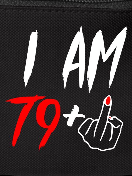 80th birthday middle finger