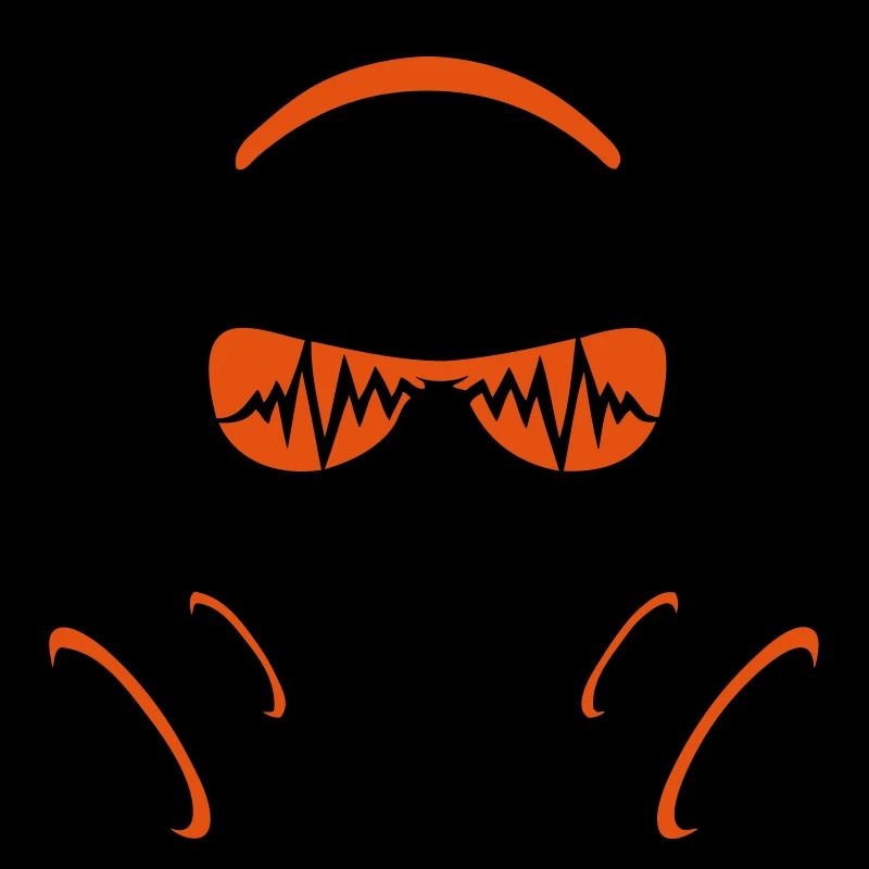 Kopfhörer Equalizer DJ Schädel Kopf Schädel 4