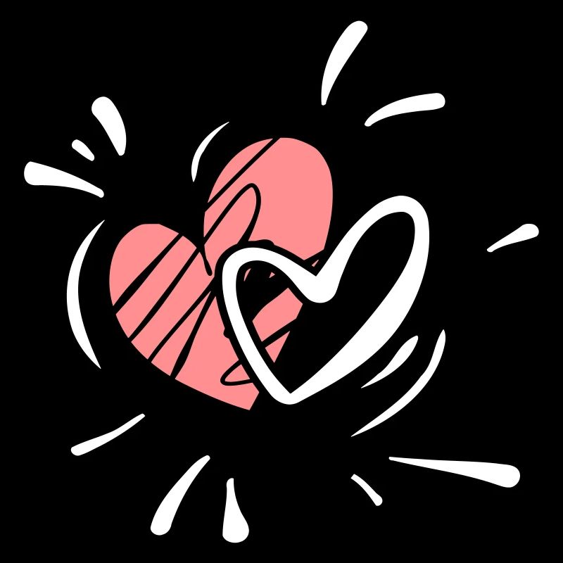 Zwei Herzen - Symbol der Liebe