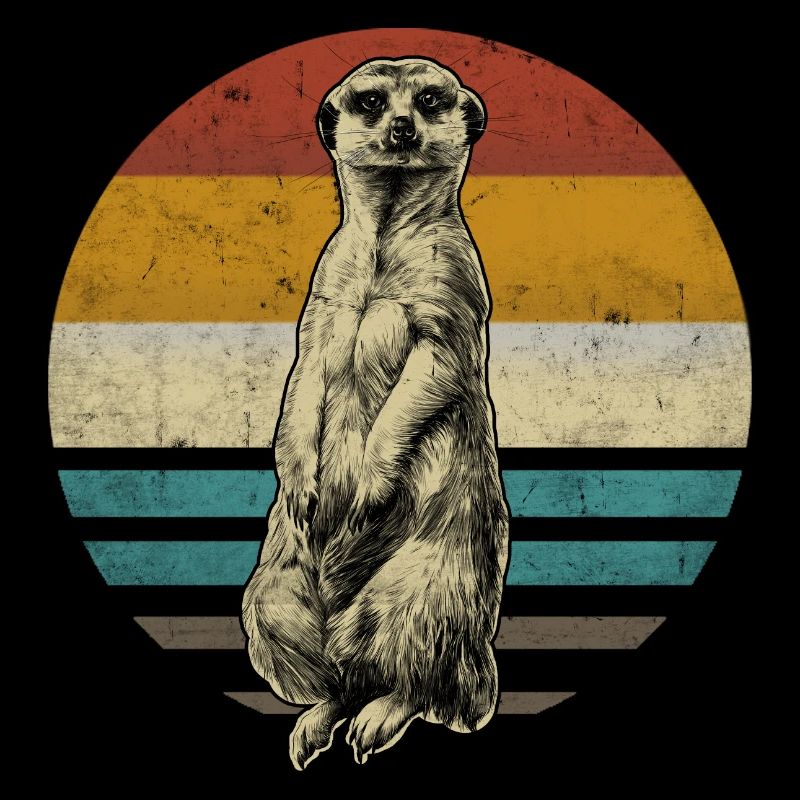 Suricate rétro vintage