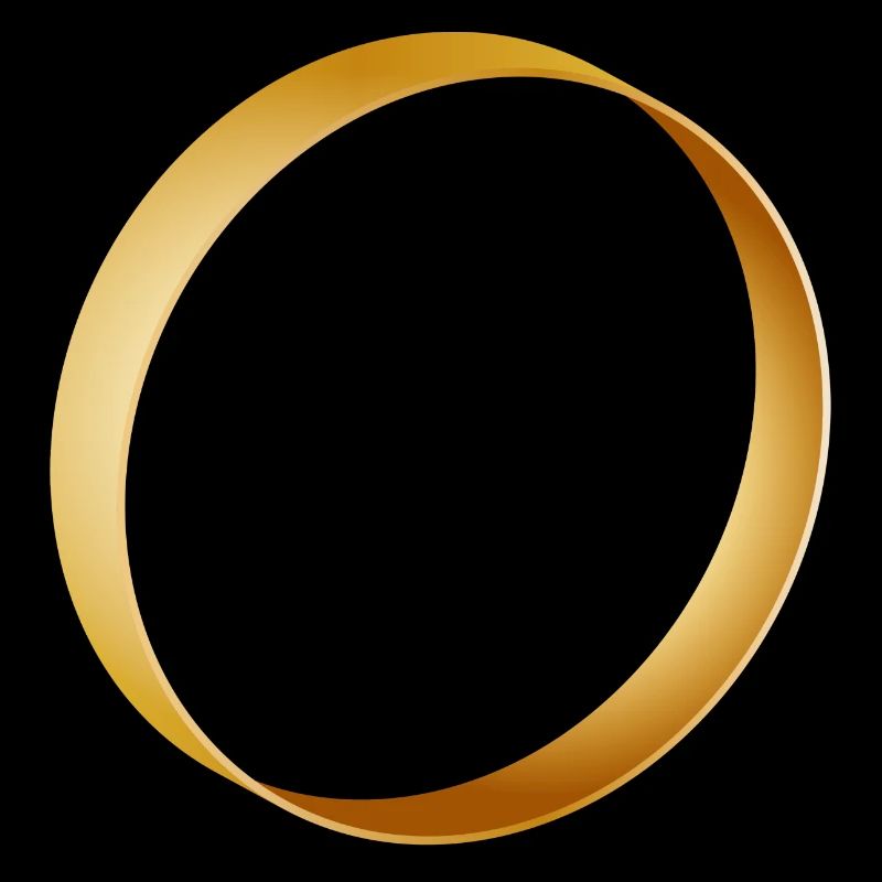 schlichter goldener Ring - Ehering - Hochzeit