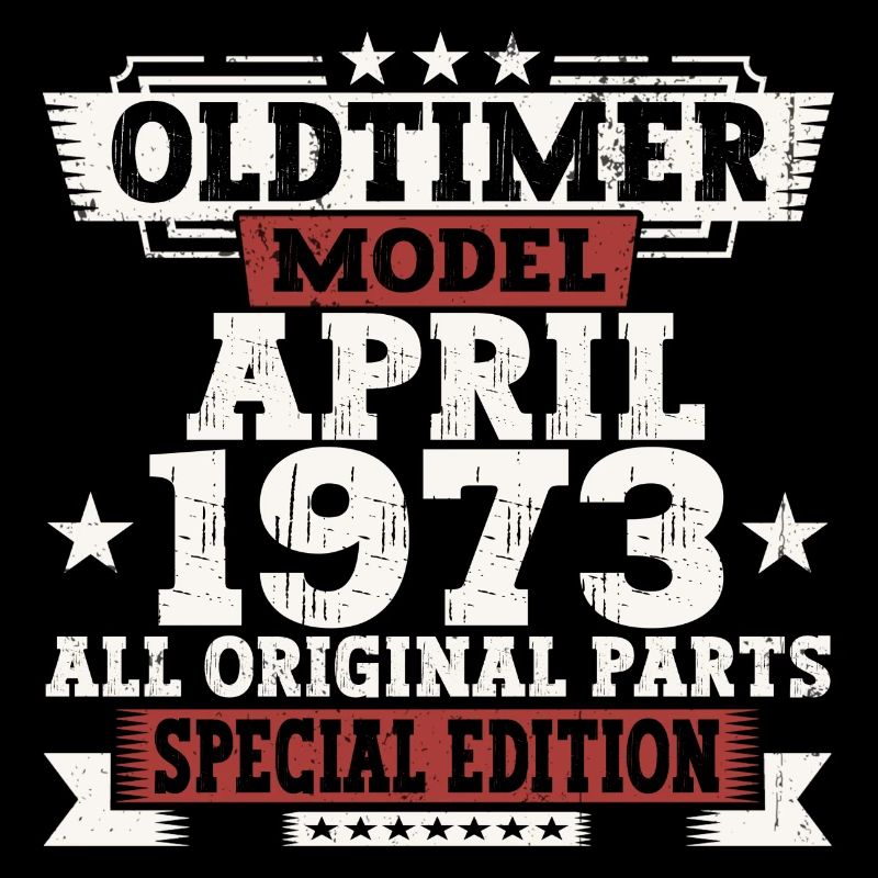 Oldtimer April 1973 50. Geburtstag Geschenk Herren