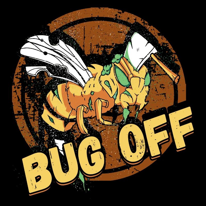 Bug Off Pest Control Exterminator Design for a