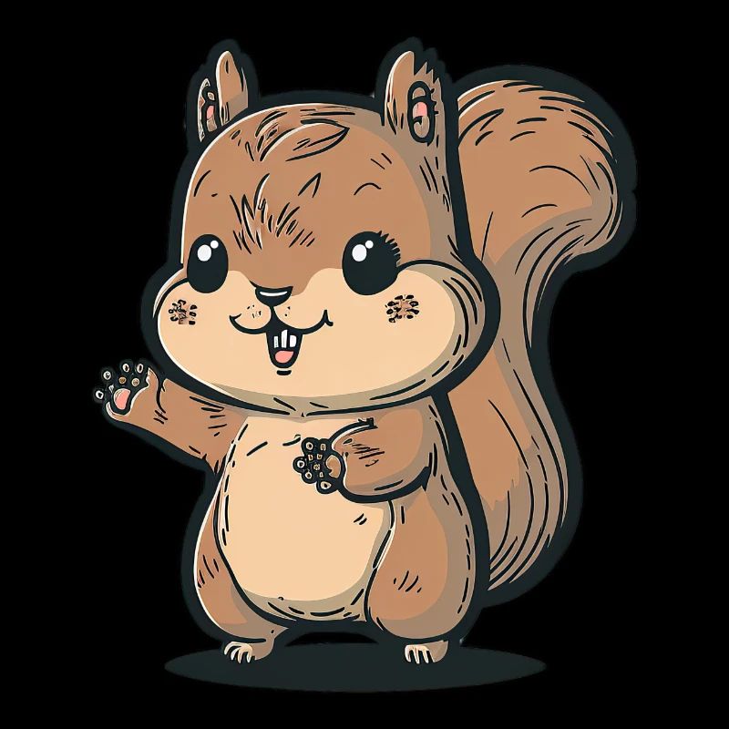 Mütter, Eichhörnchen, Kinder, Geschenkidee, Kawaii